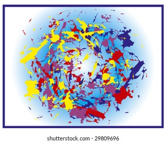 abstract multicolored vector design