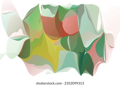 Abstract Multicolored Vector Original Watercolor Painting Background
