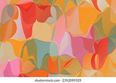 Abstract Multicolored Vector Original Watercolor Painting Background