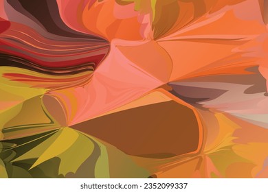 Abstract Multicolored Vector Original Watercolor Painting Background