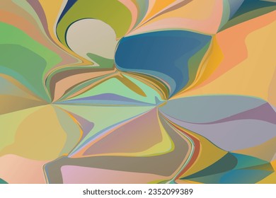 Abstract Multicolored Vector Original Watercolor Painting Background