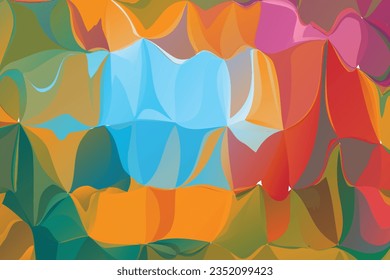 Abstract Multicolored Vector Original Watercolor Painting Background
