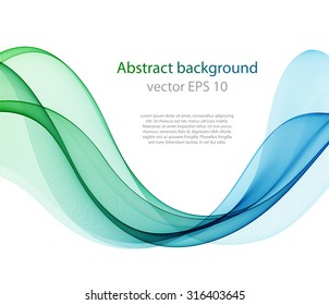 Abstract multicolored wave