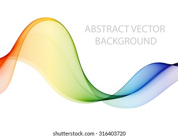 Abstract multicolored wave. The colors of the rainbow