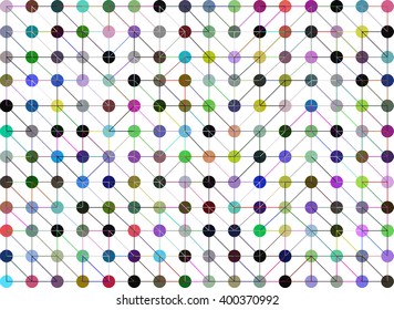 Abstract multicolored wire frame geometric polygonal background