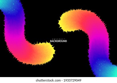 Abstract multi-colors background with fluid style, digital technology, smooth particle wave, big data techno design concept background wallpaper, vector eps
