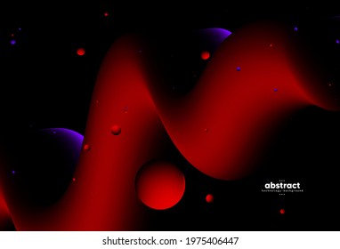 Abstract multi-colors background with fluid style, digital technology, smooth particle wave, big data techno design concept background wallpaper, vector eps

