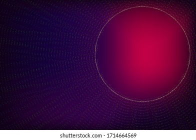 Abstract multi-colors digital wave of particles background.
