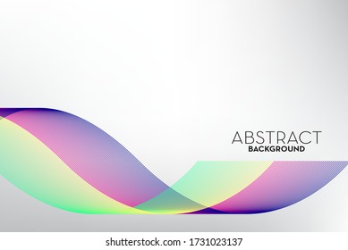 Abstract multi-colors flow line wave, Background and wallpaper. Vector 