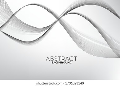 Abstract multi-colors flow line wave, Background and wallpaper. Vector 