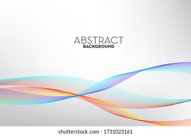 Abstract multi-colors flow line wave, Background and wallpaper. Vector 