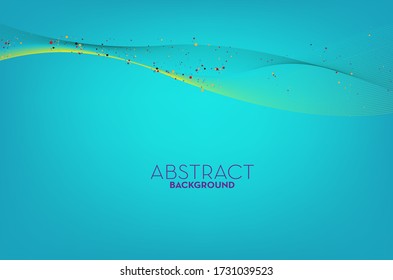 Abstract multi-colors lines flow background and wallpaper. Vector.