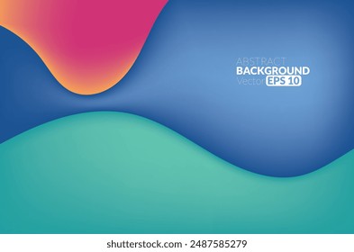 Abstrakte mehrfarbige moderne Gradienten-Digitaltechnologie, Design-Konzept Hintergrund und Bildschirmhintergrund, Banner-Hintergrund, Vektorgrafik EPS