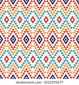 abstract multicolour ethnic art.seamless pattern in tribal,folk embroidery,and Mexican style.
Aztec geometric art ornament print.Design for carpet,cover.wallpaper,wrapping,fabric,clothing.