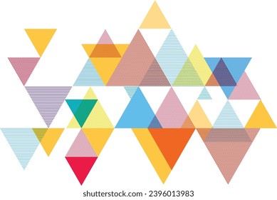 Abstract multi-colour geometric background with triangle shape pattern