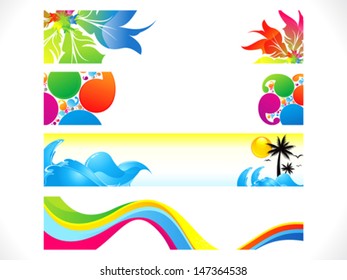 abstract multiple colorful banners background vector illustration