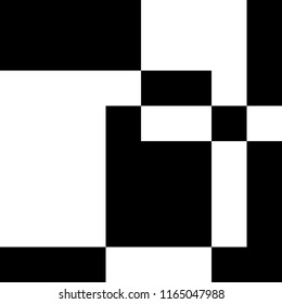 Abstract Multiple Frame Without Perspective black on transparent background