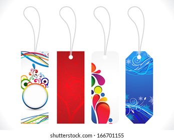 abstract multiple sale tag vector illustration