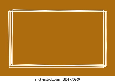 Abstract multiple white square lines on brown background