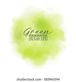 Abstract multiply colorful watercolor background in new trend green color. Grunge paint design. Vector illustration.