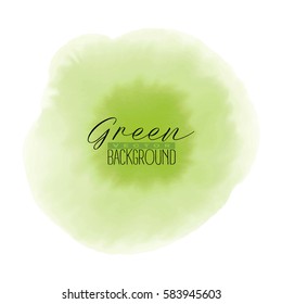 Abstract multiply colorful watercolor background in new trend green color. Grunge paint design. Vector illustration.