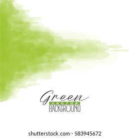 Abstract multiply colorful watercolor background in new trend green color. Grunge paint design. Vector illustration.
