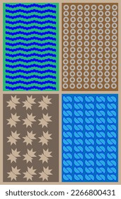 ilustración de fondo de estilo múltiple abstracto en fondo multicolor aislado