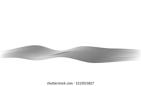 Abstract Multy Line Wave Art Background Template. EPS10 Vector