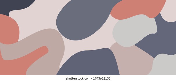 abstract mural painting, shape design, abstract mountains pop abstrac wallpaper flat background