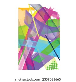 abstract mural street art packaging color splash vector wall painting background