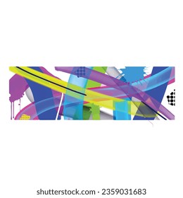 abstract mural street art packaging color splash vector wall painting background