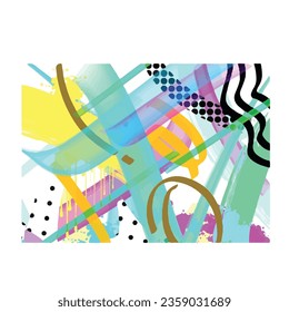 abstract mural street art packaging color splash vector wall painting background