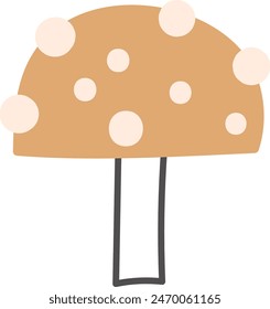 Abstract Mushroom Plant Vector Illustration