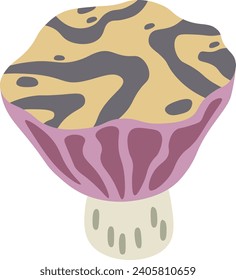Abstract Mushroom Toadstool Vector Illustration