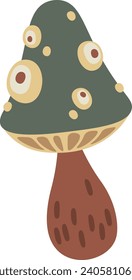Abstract Mushroom Toadstool Vector Illustration