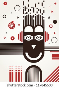 Abstract music art background.