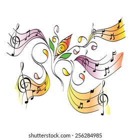 abstract music, art work