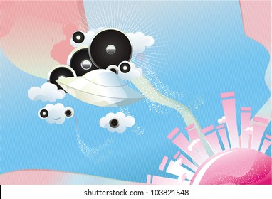 abstract music background