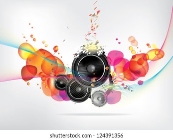 Abstract Music Background Stock Vector (Royalty Free) 124391356 ...