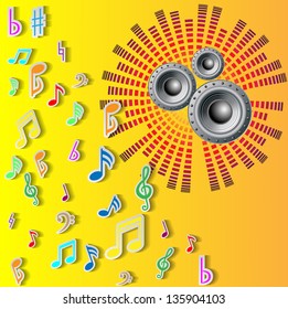 Abstract music background