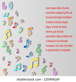 Abstract music background