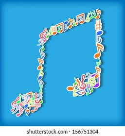 Abstract music background 