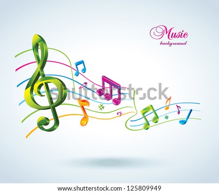 Abstract music background.