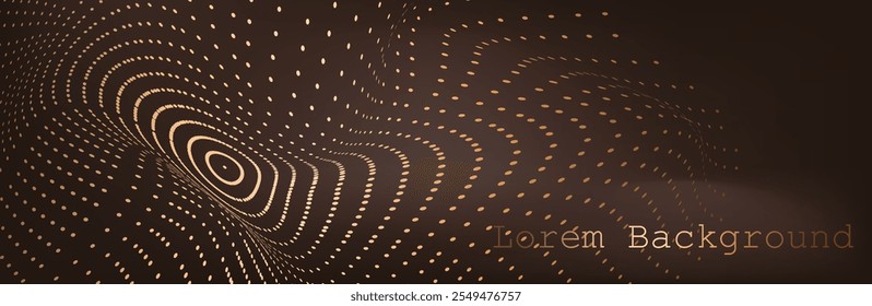 Abstract Music background. Big Data Particle Flow Visualisation. Science infographic futuristic illustration. Sound wave. Sound visualization. Abstract Segwit.