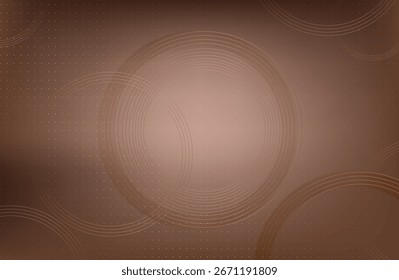 Resumo da música. Indústria química de visualização de fluxo de partículas de Big Data. Ilustração futurista de infográfico de ciência. Onda sonora. Design de fundo premium com onda de som mocha mousse
