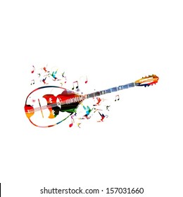 Abstract music background with bouzouki.