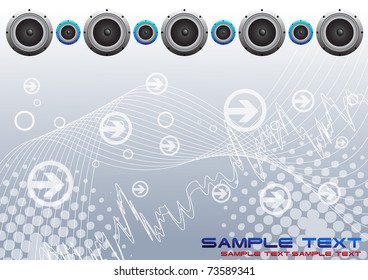 Abstract music background. Clip-art