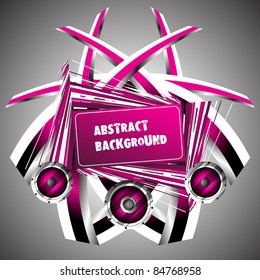 Abstract music background. Clip-art