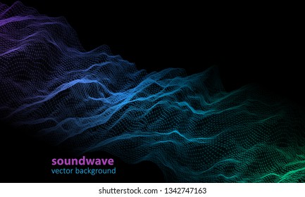 
Abstract music  background color. Equalizer audio wave with triangular. Music equalizer vector concept. Vector illustration.
