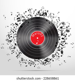 Abstract music background. Eps 10.